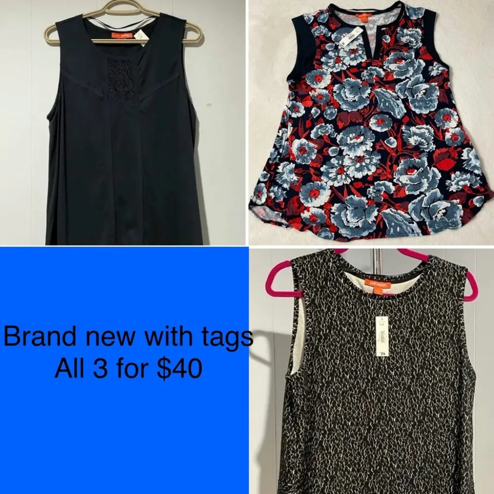 BUNDLE of Brand New Size Large Sleeveless Tops